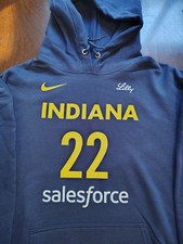 NWT Indiana Fever #22 Caitlin Clark Jersey Hoodie NAVY BLUE