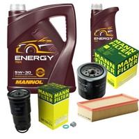 Inspektionspaket 6L Mannol Energy 5W-30 FüR Toyota Avensis Station Wagon 2.0 TD