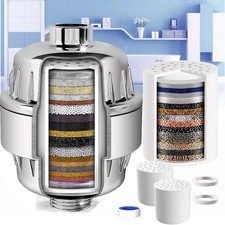 24 Stage Shower Filter for Hard Water Softener Remove Chlorine  Flouride