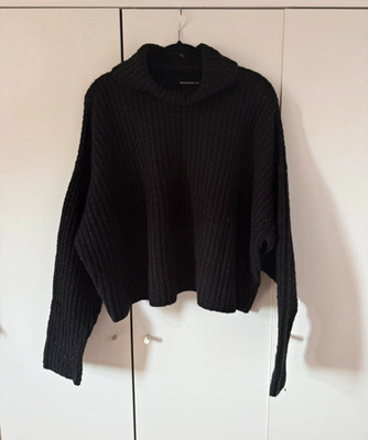 Terranova Damen Rollkragenpullover Grobstrick Langarm Schwarz Gr. S