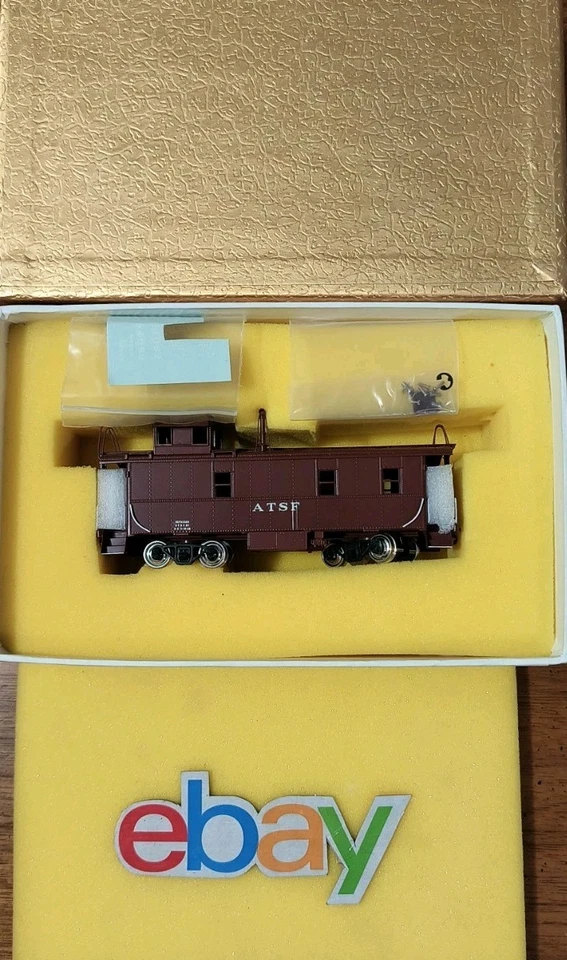 HO Brass Model - Oriental AT&SF Santa Fe Original Peaked Roof Caboose - F/P New! - Image 2 of 4