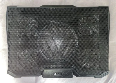 KLIM Cyclone Laptop Cooling Pad XL Cooler With 5 Fans - White Light - Image 1 of 4