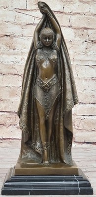 Art Deco Russische Tänzer Bronze Statue Demetre Chiparus Nouveau Skulptur Dekor