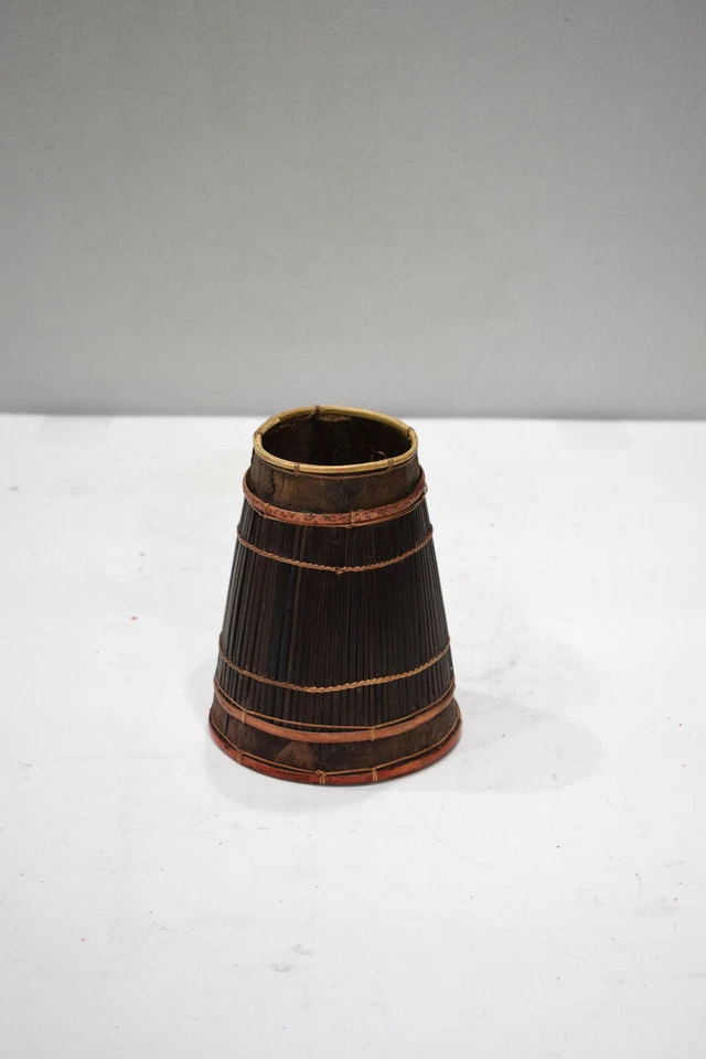 Basket Indonesian 2 Palm Leaf Container's  - Image 3 of 4