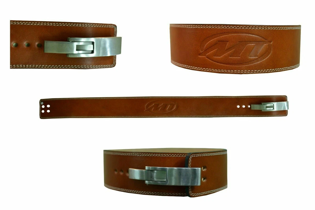 Weight lift top belt leather