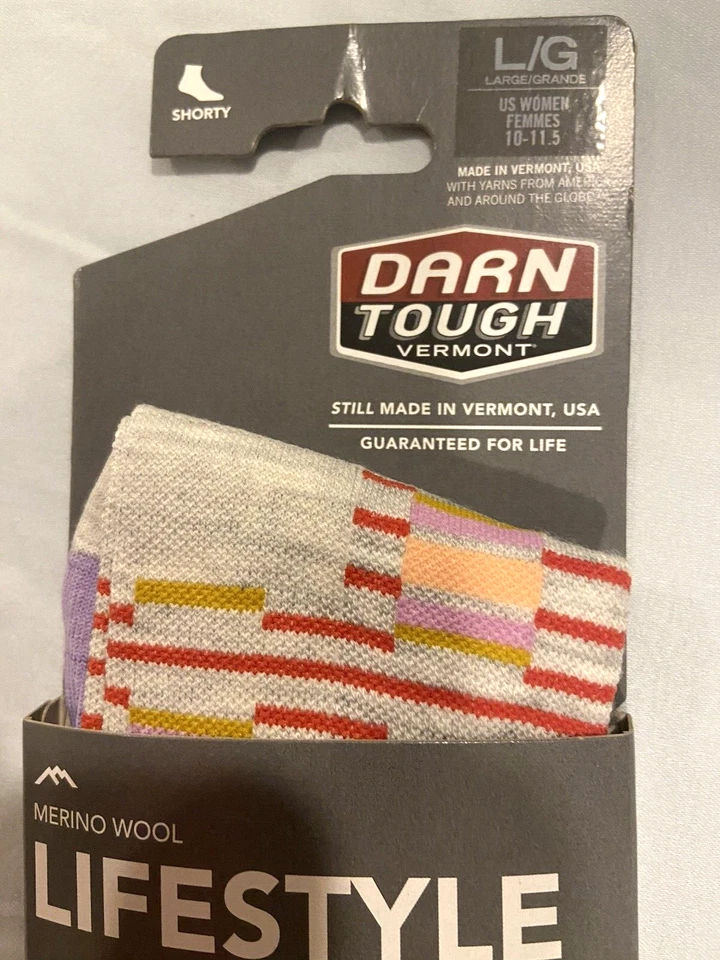 Darn Tough Picnic Shorty Lightweight Ankle socks Ash Orange #6050 L fits 10-11.5 - Image 2 of 4