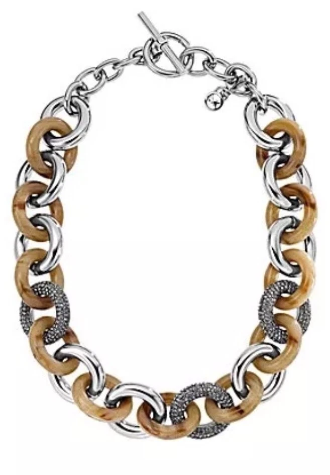 Michael kors horn sale necklace