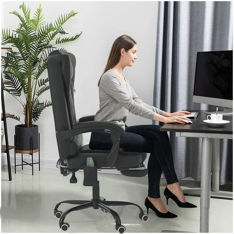 Massage Office Chair Gaming PC Computer Desk Executive Swivel Recliner