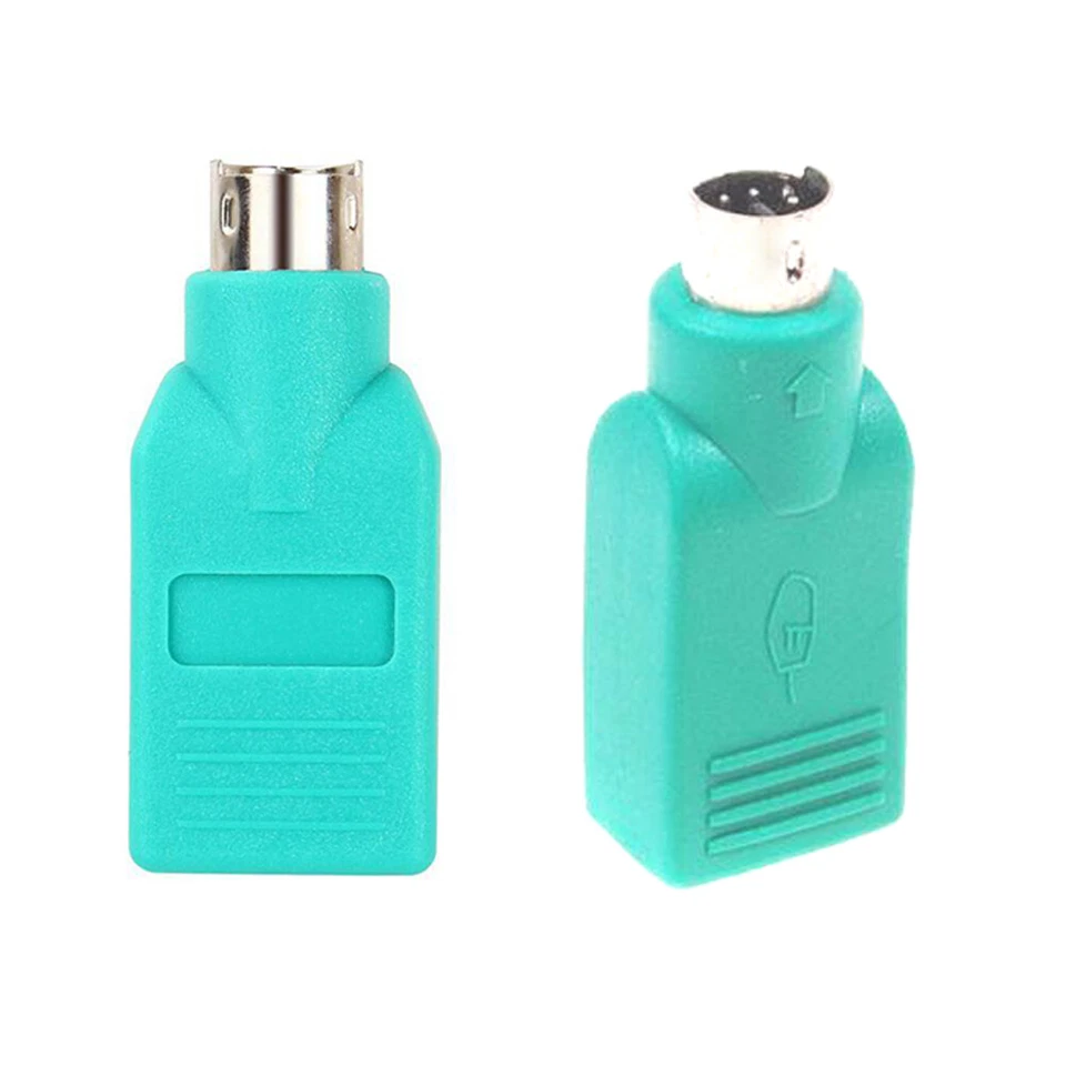 2x USB Male To PS2 Female Adapter Converter for Computer PC Keyboard Mouse PS/2 - Image 3 of 4