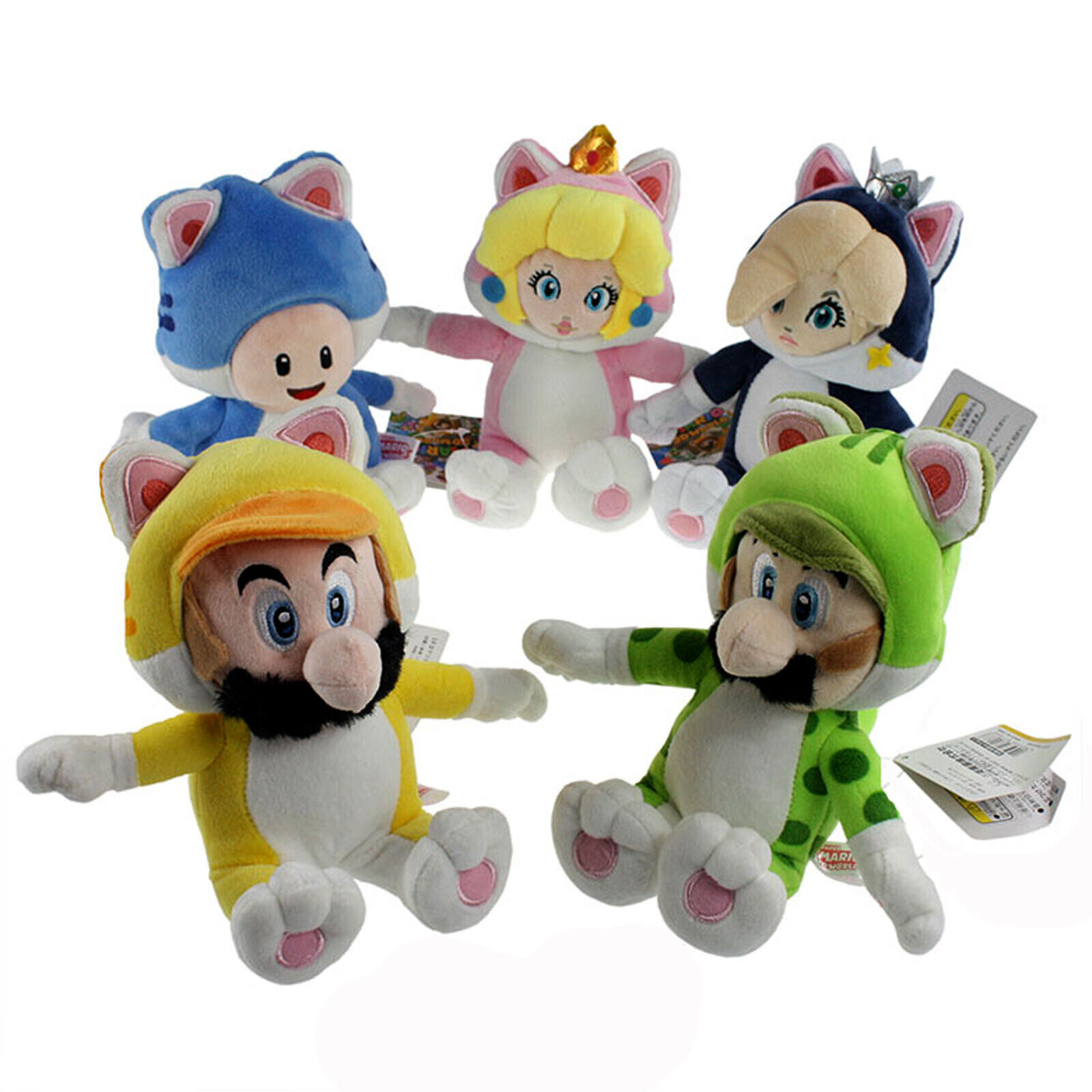 Super Mario 3D World - Peluche Cat Toad - Figurine Collector EURL