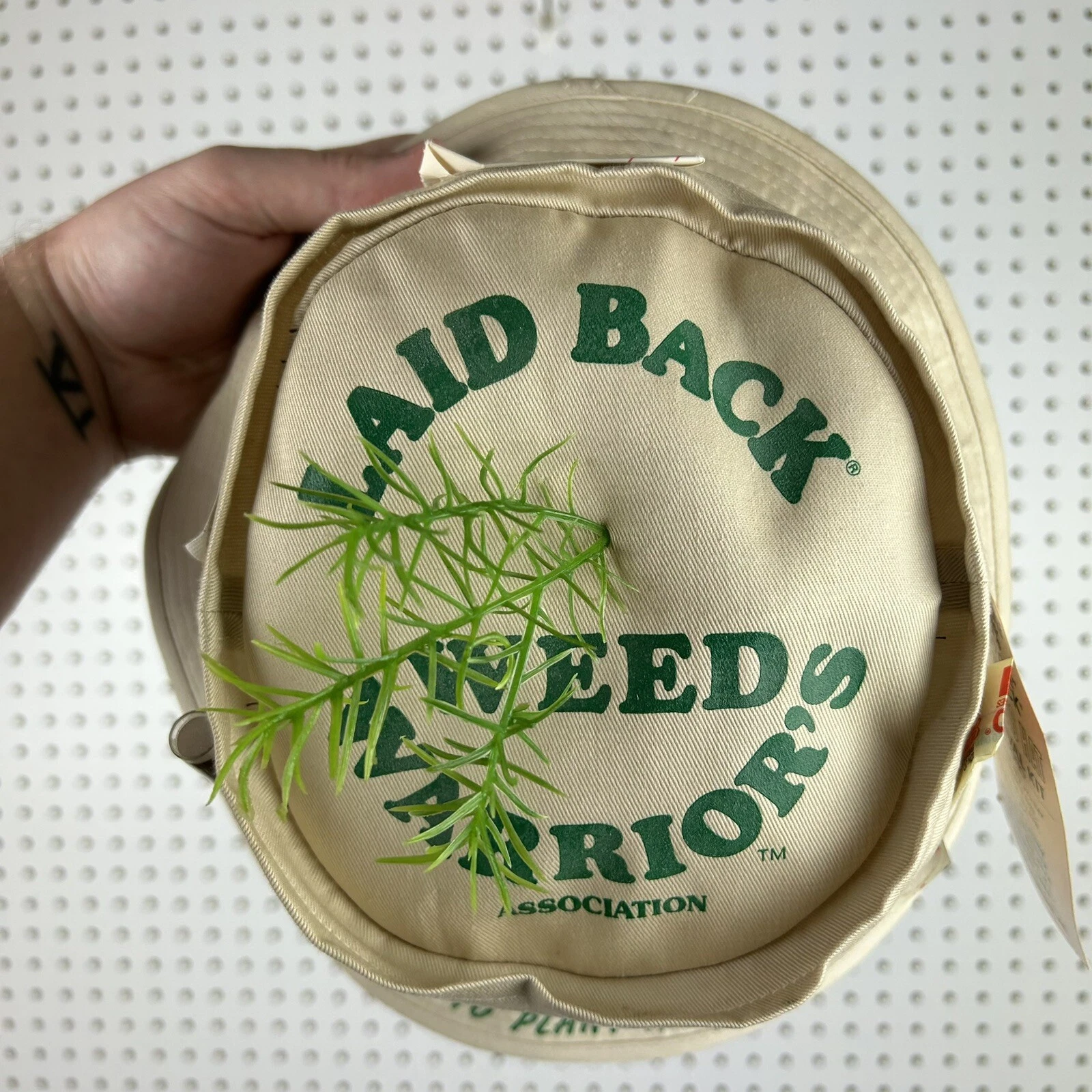 Laid Back Weed Warriors Bucket Hat Gardening 90s Vintage Survival Kit OSFM