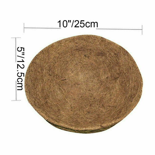 100% Natural Round Coconut Coco Fiber Planter Liners for Hanging Basket Flowers - Picture 15 of 20