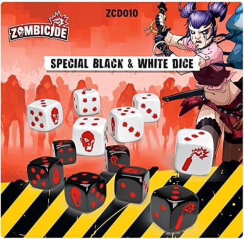 Zombicide (2nd Edition) - Special Black & White Dice - Afbeelding 1 van 3