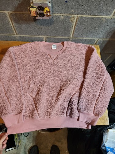 Victoria Secret PINK Sherpa Pullover Sz 
