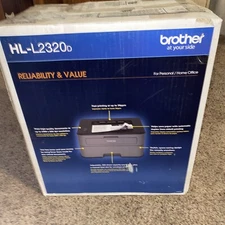 Brother HL-L2320D Black & White Laser Printer Two New Toners Included,