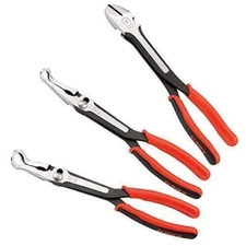 3pc Sunex 11" Heavy Duty Hose Gripper Diagonal Cutter Cutting Pliers Set #3704V