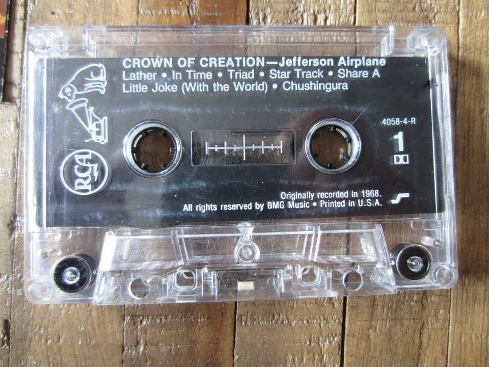 JEFFERSON AIRPLANE '68 album US cassette CROWN OF CREATION play tested TAPE EX - Image 2 of 4