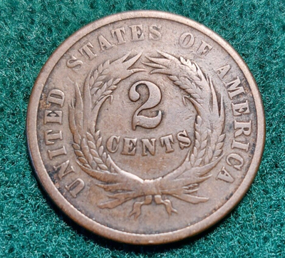 アメリカ　２セント銅貨　1864年 美品 アメリカ 2セント銅貨 1864年 美品 アメリカ 2セント銅貨 1864年 美品