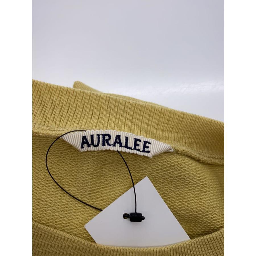 AURALEE 24SS SUPER HIGH GAUZE SWEAT P THE Size: 3 Yellow Men AURALEE 24SS SUPER HIGH GAUZE SWEAT P THE Size: 3 Yellow Men