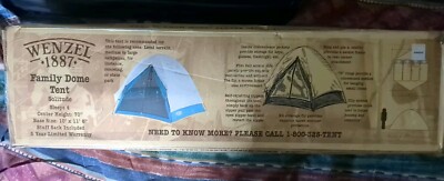 Wenzel Family Dome Tent (4 Person, Base 10' X 11' 6'', Height 70'')