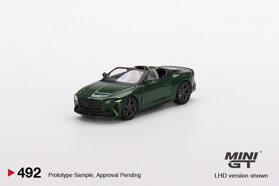 Mini GT 1:64 Bentley Mulliner Bacalar Scarab Green Model MGT00492