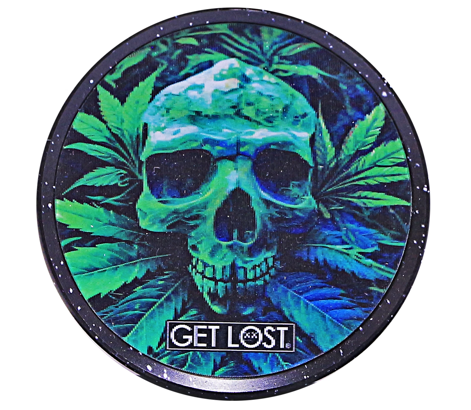 4 PC 3D Metal Tobacco Herb Spice Grinder 3D Crusher Green Skull