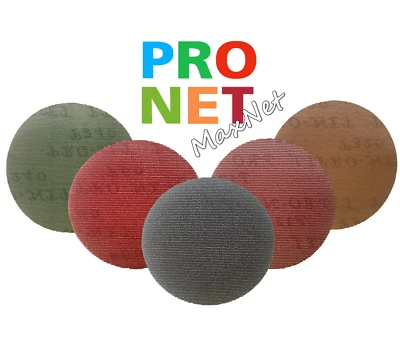 PRONET ABRASIVES 150mm PRONET MaxNet Sanding Discs // Dust Free Sanding // Abranet NonGen Alt