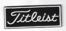 Titleist Golf Black Embroidered 1.25x2.75" Iron / Sew-On Patch