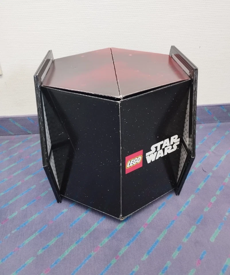 LEGO Star Wars Store Display Cardboard Cube 2015 Tie Fighter RARE Banner - Bild 1 von 4