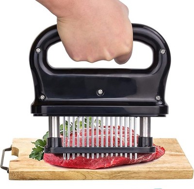 Meat Tenderizer with 48 Stainless Steel Ultra Sharp Needle Blades BBQ Tool New