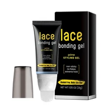 Lace Bonding Gel, Invisible, Skin-Friendly Wig Glue with Brush Head, Bold Hold