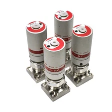 (Lot of 4) Fujikin NSDBT-21-6.35-APY 3-Port C-Seals Diaphragm Air Valves 401181