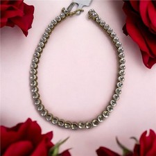  9ct yellow gold diamond tennis bracelet  (sh850498b)