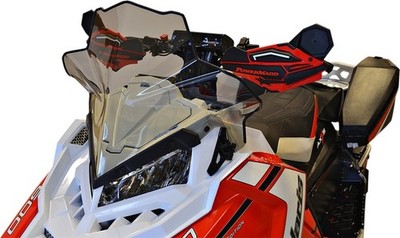 Powermadd Cobra Windshield Low 16'' Smoke #11621 Polaris