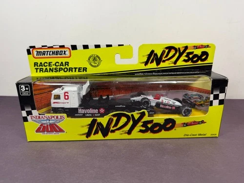 Matchbox Indy 500 RACE CAR TRANSPORTER Havoline 1:64 Die Cast 32620 Vintage 1990