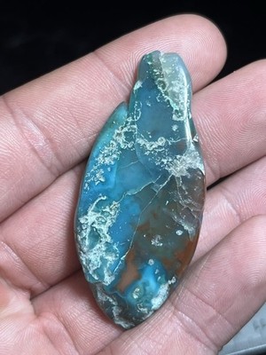 Ray Mine Gem Silica 21g Blue Ice Cuprite High Grade Arizona Gemstone Polished