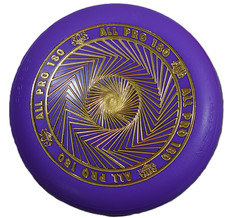 2001 ALL PRO Imperial Frisbee Flying Disc-Y2K Purple, No Slip Grip, Pre-owned