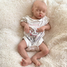 18.11" Handmade Reborn Baby Dolls Girl Real Life Full Silicone Newborn Doll Gift
