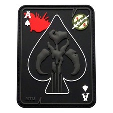 Mythosaur Skull Skull Spade Dead Card Patch PVC Rubber-MTB7