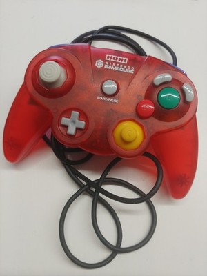 HORI PAD CUBE Controller Clear Red for Nintendo Gamecube Japan F/S