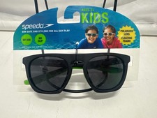 Speedo Kids Polarized Sunglasses Black Frame with Black Lenses