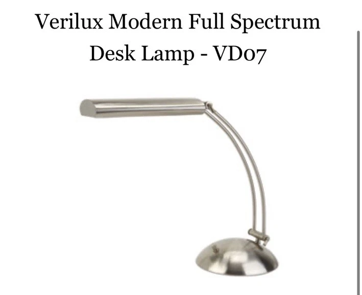 Desk Lamp By Verilux - Modern Full Spectrum  - Rare - Brushed Nickel - Image 2 of 4
