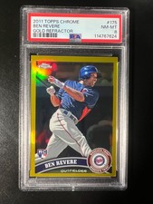 2011 Topps Chrome Gold Refractors #175 Ben Revere PSA 8 #'d 38/50