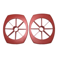 Tupperware Red Apple Corer Slicer Gadget Wedges Plastic Pear Cheese Set of 2