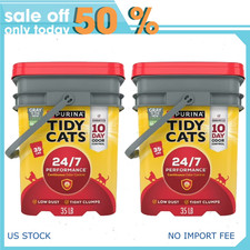 Purina Tidy Cats Clumping Cat Litter, 24/7 Performance Multi Cat Litter, 35 lb.2