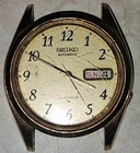 Vintage Seiko 5- 17 Jewels Day Date Watch Mens Japan 7009 Yellow Dial🔥
