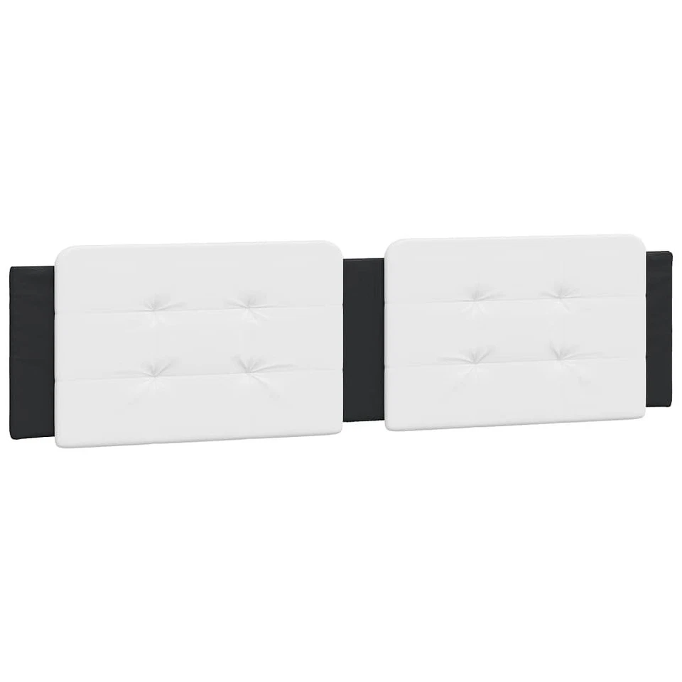 Headboard Cushion White and Black Faux leather, Foam 76.0 in - Image 2 of 4