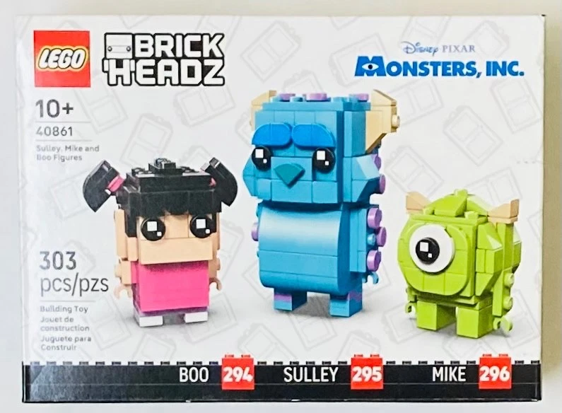 LEGO BrickHeadz Disney 40861 Sulley, Mike and Boo Building Toy Set 303 pieces