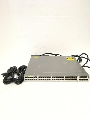 Cisco Catalyst WS-C3850-48F-L 48-Port Gigabit PoE+ Switch NM-4-1G, Free Ship