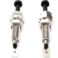 2 ADJUSTABLE DOOR JAMB PIN SWITCHES DOME LIGHT CAR ALARM TRUNK HOOD 12 VOLT